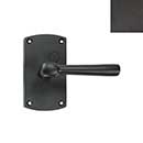 Forever Hardware [F6-401-00-PAS/PIN-E] Solid Bronze Passage/Privacy Door Handleset - Case Latch - Arch Plate - Espresso Finish - 5&quot; H x 2 3/4&quot; W