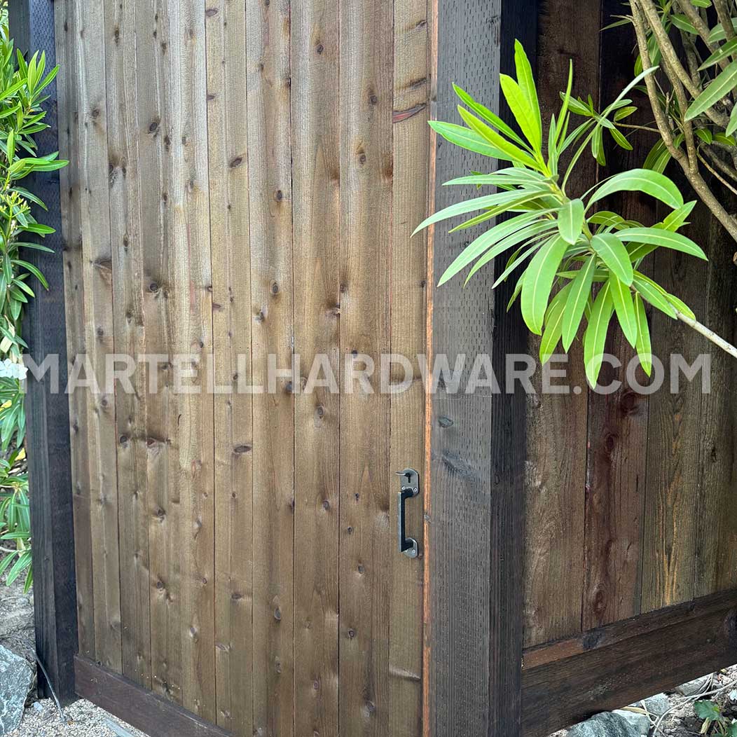 Cedar Gate w/ Forever Hardware Double Thumb Latch Cedar Gate w/ Forever Hardware Double Thumb Latch