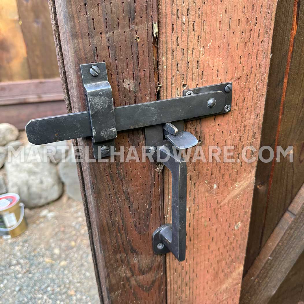 Cedar Gate w/ Forever Hardware Double Thumb Latch Cedar Gate w/ Forever Hardware Double Thumb Latch