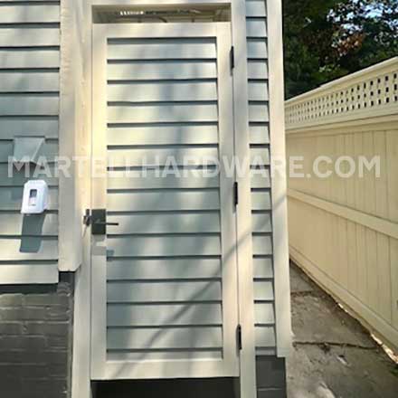 Outdoor Shower Enclosure w/ Forever Hardware Gate Hardware - Showcase Gallery - Gate Hardware, Door Hardware, Shutter & Contemporary Barn Hardware