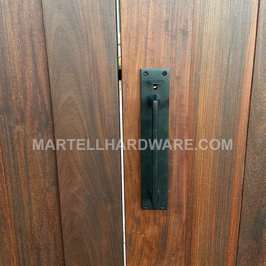 Arched Ipe Entrance Double Gate Hardware Arched Ipe Entrance Double Gate Hardware