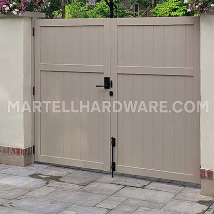 Cedar Double Gate w/ Forever Hardware Vertical Plate Latch - Showcase Gallery - Gate Hardware, Door Hardware, Shutter & Contemporary Barn Hardware