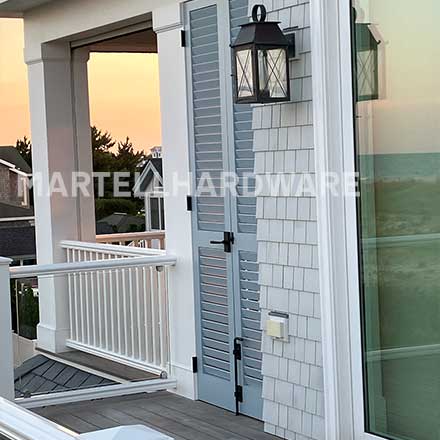 Patio Privacy Shutter Doors w/ Forever Hardware Gate Hardware - Showcase Gallery - Gate Hardware, Door Hardware, Shutter & Contemporary Barn Hardware