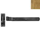 Forever Hardware [F4-317-C] Solid Bronze Gate Band Hinge - Beveled End - Champagne Finish - 2" H x 17" L