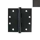 Forever Hardware [F4-420-C] Extruded Bronze Gate Butt Hinge - Template - Button Tip - Champagne Finish - 4 1/2&quot; H x 4 1/2&quot; W
