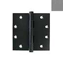 Forever Hardware [F4-420-P] Extruded Bronze Gate Butt Hinge - Template - Button Tip - Platinum Finish - 4 1/2&quot; H x 4 1/2&quot; W