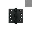 Forever Hardware [F4-423-P] Solid Bronze Gate Butt Hinge - Heavy Duty - Button Tip - Platinum Finish - 4 1/2&quot; H x 4 1/2&quot; W