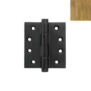 Forever Hardware [F4-430-C] Solid Bronze Gate Butt Hinge - Heavy Duty - Button Tip - Champagne Finish - 5" H x 4 1/2" W
