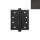Forever Hardware [F4-430-E] Solid Bronze Gate Butt Hinge - Heavy Duty - Button Tip - Espresso Finish - 5&quot; H x 4 1/2&quot; W