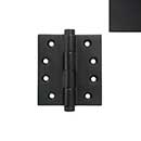 Forever Hardware [F4-430-M] Solid Bronze Gate Butt Hinge - Heavy Duty - Button Tip - Midnight Finish - 5" H x 4 1/2" W