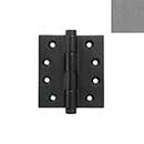 Forever Hardware [F4-430-P] Solid Bronze Gate Butt Hinge - Heavy Duty - Button Tip - Platinum Finish - 5&quot; H x 4 1/2&quot; W