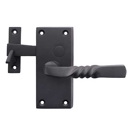 Forever Hardware [F1-410-00-BAR-LH] Solid Bronze Gate Case Latch - Narrow Square Plate - Single Side - Left Hand - 5" H x 2 1/4" W