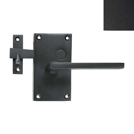 Forever Hardware [F1-400-00-BAR-LH] Solid Bronze Gate Case Latch - Square Plate - Single Side - Left Hand - 5&quot; H x 2 3/4&quot; W