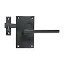 Forever Hardware [F1-400-00-BAR-LH] Solid Bronze Gate Case Latch - Square Plate - Single Side - Left Hand - 5&quot; H x 2 3/4&quot; W