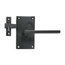 Forever Hardware [F1-400-00-BAR-LH] Solid Bronze Gate Case Latch - Square Plate - Left Hand - 5" H x 2 3/4" W