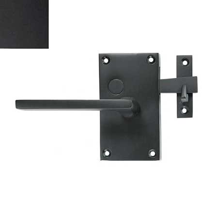 Forever Hardware [F1-400-00-BAR-RH] Solid Bronze Gate Case Latch - Square Plate - Single Side - Right Hand - 5&quot; H x 2 3/4&quot; W