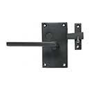 Forever Hardware [F1-400-00-BAR-RH] Solid Bronze Gate Case Latch - Square Plate - Single Side - Right Hand - 5&quot; H x 2 3/4&quot; W