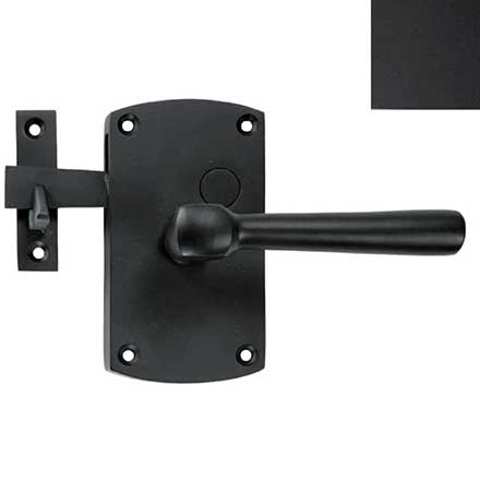 Forever Hardware [F1-401-00-BAR-LH] Solid Bronze Gate Case Latch - Arch Plate - Single Side - Left Hand - 5&quot; H x 2 3/4&quot; W