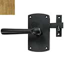 Forever Hardware [F1-401-00-BAR-RH-C] Solid Bronze Gate Case Latch - Arch Plate - Right Hand - Champagne Finish - 5" H x 2 3/4" W