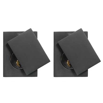 Forever Hardware [F6-500-D] Solid Bronze Gate Deadbolt - Square Plate - Double Cylinder - 3 1/4&quot; H x 2 1/2&quot; W