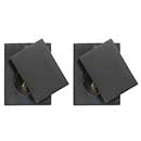 Forever Hardware [F6-500-D] Solid Bronze Gate Deadbolt - Square Plate - Double Cylinder - 3 1/4" H x 2 1/2" W