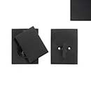 Forever Hardware [F6-500-M] Solid Bronze Gate Deadbolt - Square Plate - Single Cylinder - Midnight Finish - 3 1/4" H x 2 1/2" W