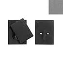 Forever Hardware [F6-500-P] Solid Bronze Gate Deadbolt - Square Plate - Single Cylinder - Platinum Finish - 3 1/4" H x 2 1/2" W