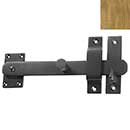 Forever Hardware [F2-230-C] Solid Bronze Gate Drop Bar Latch w/ Knob - Beveled End - Champagne Finish - 8" L