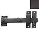 Forever Hardware [F2-230-E] Solid Bronze Gate Drop Bar Latch w/ Knob - Beveled End - Espresso Finish - 8" L