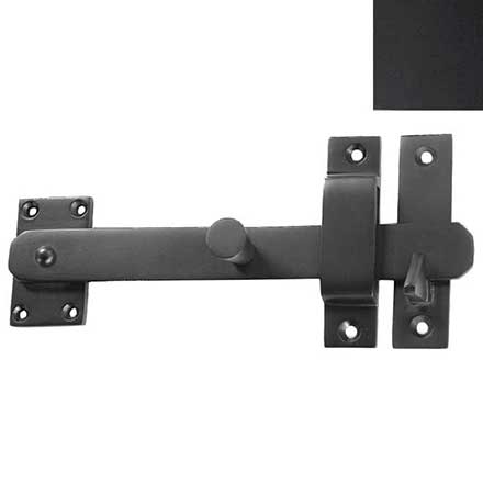 Forever Hardware [F2-230] Solid Bronze Gate Drop Bar Latch w/ Knob - Beveled End - 8&quot; L