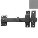 Forever Hardware [F2-230-P] Solid Bronze Gate Drop Bar Latch w/ Knob - Beveled End - Platinum Finish - 8" L