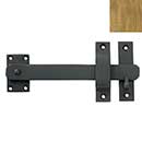 Forever Hardware [F2-235] Solid Bronze Gate Drop Bar Latch - Beveled End - 8" L