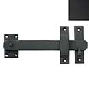 Forever Hardware [F2-235-M] Solid Bronze Gate Drop Bar Latch - Beveled End - Midnight Finish - 8" L