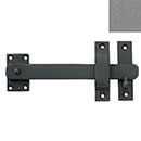 Forever Hardware [F2-235-P] Solid Bronze Gate Drop Bar Latch - Beveled End - Platinum Finish - 8" L