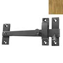 Forever Hardware [F2-240-C] Solid Bronze Gate Drop Bar Latch w/ Knob - Square End - Champagne Finish - 6 1/4" L