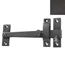Forever Hardware [F2-240-E] Solid Bronze Gate Drop Bar Latch w/ Knob - Square End - Espresso Finish - 6 1/4" L