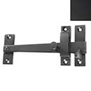 Forever Hardware [F2-240-M] Solid Bronze Gate Drop Bar Latch w/ Knob - Square End - Midnight Finish - 6 1/4&quot; L