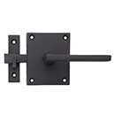 Forever Hardware [F1-425-BAR] Solid Bronze Gate Case Latch - Square Plate - Single Side - Universal Handing - 3 3/4&quot; H x 3&quot; W