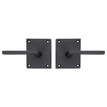 Forever Hardware [F1-425-25-DUM] Solid Bronze Gate Dummy Case Latch - Square Plate - Double - 3 3/4&quot; H x 3&quot; W