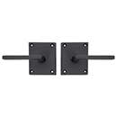 Forever Hardware [F1-425-25-DUM] Solid Bronze Gate Dummy Case Latch - Square Plate - Double - 3 3/4&quot; H x 3&quot; W