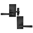Forever Hardware [F1-500-00-SET-RH] Solid Bronze Gate Drop Bar Latch Set - Vertical Square Plate - Right Handed - 4 1/2&quot; H x 2 3/4&quot; W