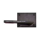 Forever Hardware [F1-555-00-DUMS] Solid Bronze Gate Drop Bar Dummy Latch - Horizontal Square Plate - 2 3/8" Backset - Single Side - 3" H x 4 1/2" L