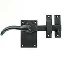 Forever Hardware [F1-101-00-RH-C] Solid Bronze Passage Gate Drop Bar Latch - Square Plate - Right Handed - Champagne Finish - 5&quot; L