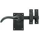 Forever Hardware [F1-101-00-RH] Solid Bronze Passage Gate Drop Bar Latch - Square Plate - Right Handed - 5" L