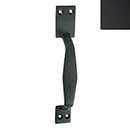Forever Hardware [F2-313-M] Solid Bronze Gate Pull Handle - Rectangular End - Midnight Finish - 8" L