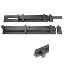 Forever Hardware [F2-502] Solid Bronze Gate Surface Slide Bolt w/ Deadbolt Hole - 2" W x 12" L
