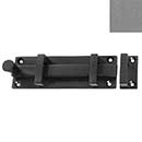 Forever Hardware [F2-501-P] Solid Bronze Gate Surface Slide Bolt - Platinum Finish - 2&quot; W x 6&quot; L