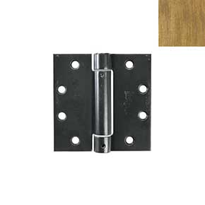 Forever Hardware [FG-455-C] Stainless Steel Gate Spring Hinge - Heavy Duty - Button Tip - Champagne (PVD) Finish - 4 1/2" H x 4 1/2" W