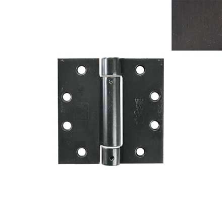 Forever Hardware [F4-455-E] Stainless Steel Gate Spring Hinge - Heavy Duty - Button Tip - Espresso (PVD) Finish - 4 1/2&quot; H x 4 1/2&quot; W