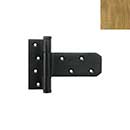 Forever Hardware [F4-445-C] Solid Bronze Gate T-Hinge - Champagne Finish - 4" H x 5 3/4" W